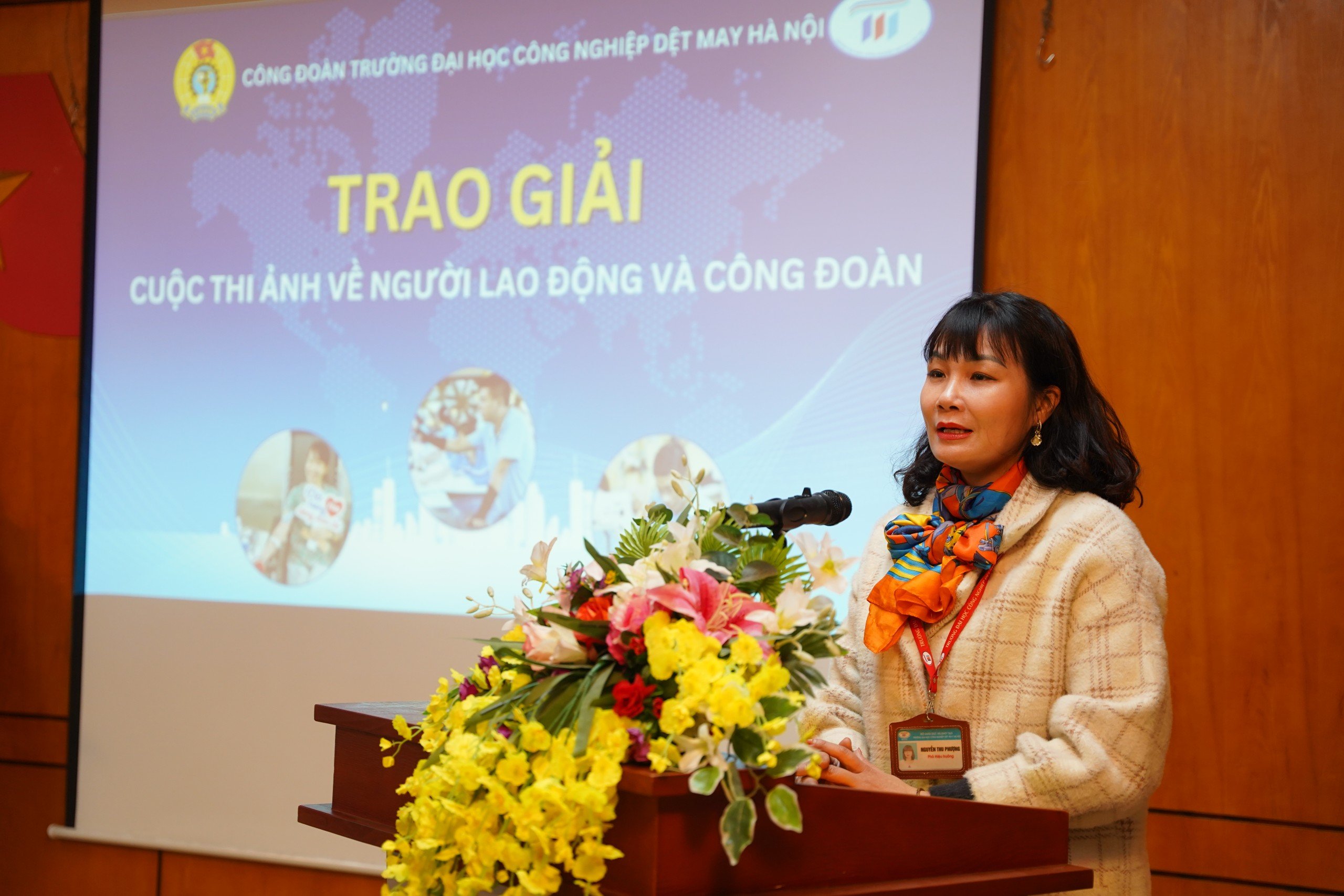 Công đoàn trường Đại học Công nghiệp Dệt May Hà Nội tổ chức trao giải thưởng Công đoàn