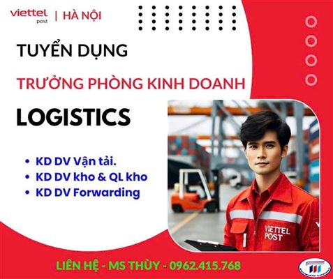 Viettel tuyển dụng Trưởng phòng kinh doanh