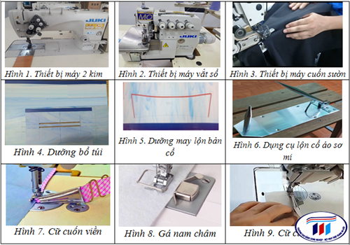 ỨNG DỤNG THIẾT BỊ CHUYÊN DÙNG, CỮ, GÁ, DƯỠNG TRONG TRIỀN KHAI MAY DÂY CHUYỀN CÁC HỌC PHẦN THỰC HÀNH CÔNG NGHỆ MAY