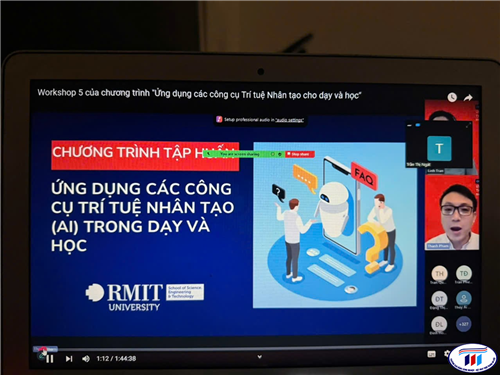 GIẢNG VIÊN KHOA KINH TẾ THAM GIA DỰ WORKSHOP TRỢ LÝ AI CHATBOT CHO CÁC HOẠT ĐỘNG GIẢNG DẠY