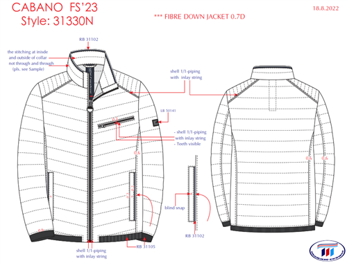 QUY TRÌNH MAY MẪU ÁO JACKET 3 LỚP CHẦN BÔNG TRÊN PHẦN MỀM CLO3D