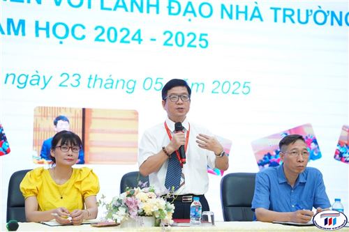 Hội nghị đối thoại sinh viên với  lãnh đạo nhà trường năm học 2024-2025: Lắng nghe -thấu hiểu -đồng hành cùng  sinh viên