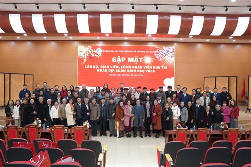 Trường Đại học Công nghiệp và Thương mại Hà Nội tổ chức gặp mặt cán bộ, giảng viên, công nhân viên nhân dịp xuân Bính Ngọ 2026