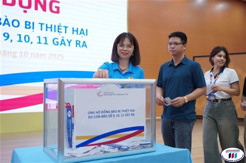 Trường Đại học Công nghiệp và Thương mại Hà Nội phát động ủng hộ đồng bào bị thiệt hại do  các cơn bão 9, 10, 11 