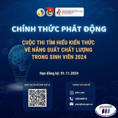 CÂU LẠC BỘ NĂNG SUẤT CHẤT LƯỢNG HTU THAM GIA CUỘC THI “TÌM HIỂU KIẾN THỨC VỀ NĂNG SUẤT CHẤT LƯỢNG TRONG SINH VIÊN” NĂM 2024