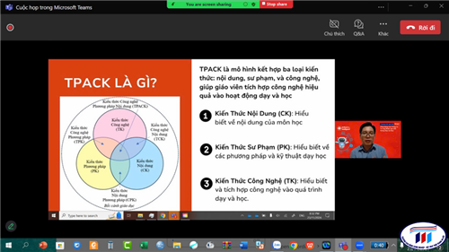GIẢNG VIÊN BỘ MÔN QUẢN TRỊ KINH DOANH THAM DỰ  WORKSHOP TÍCH HỢP AI VÀ MÔ HÌNH TPACK TRONG DẠY HỌC