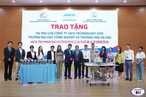 Công ty Jack Technology trao tặng tài trợ cho trường Đại học Công nghiệp và Thương mại Hà Nội