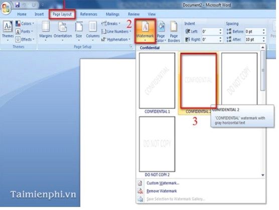 Có những bước nào cần thực hiện để tạo watermark thông minh trong Excel 2007?
