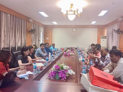 Trường Đại học Công nghiệp Dệt May Hà Nội tiếp đoàn công tác Bangladesh