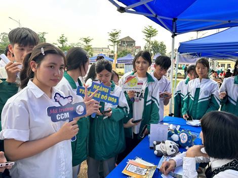 TRƯỜNG ĐẠI HỌC CÔNG NGHIỆP VÀ THƯƠNG MẠI HÀ NỘI THAM GIA TƯ VẤN TUYỂN SINH TẠI THPT LÝ NAM ĐẾ – THÁI NGUYÊN