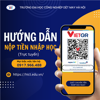 Hướng dẫn nộp tiền và nhập học trực tuyến