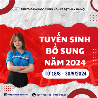 Thông báo tuyển sinh bổ sung năm 2024