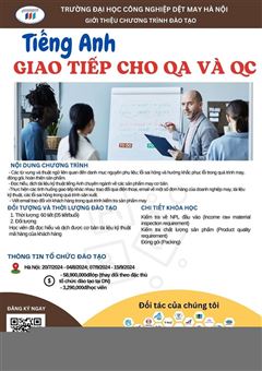 Tiếng anh giao tiếp QA và QC